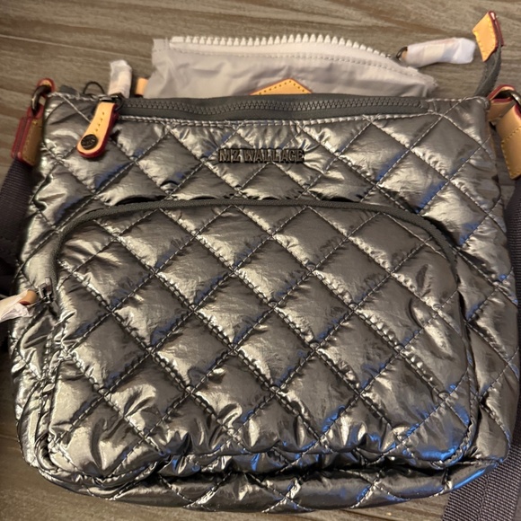 MZ Wallace Metro Scout Deluxe NWT in Pewter Metallic - Picture 3 of 14